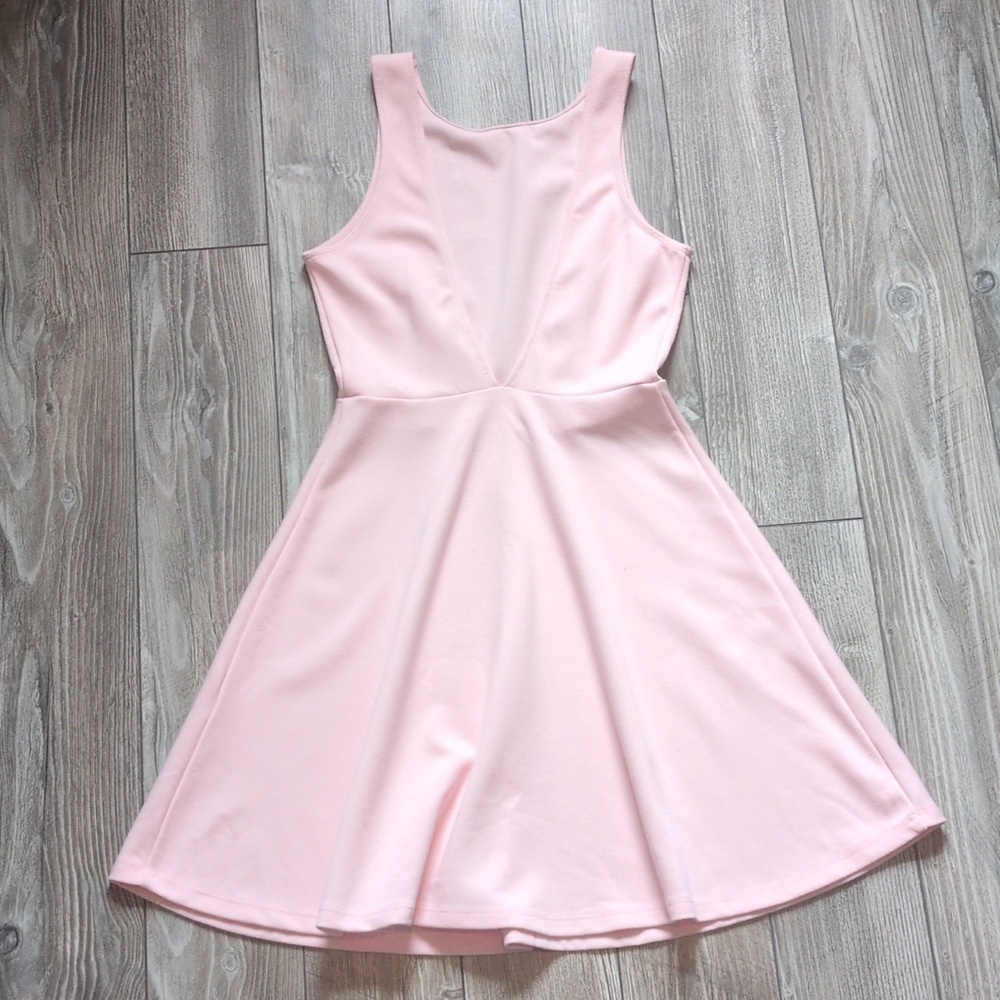 Forever 21 Sleeveless Pink Open Back Women's Dress S
